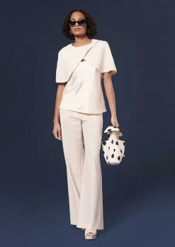 Cape En Crepe Ecru Valentina*TARA JARMON Outlet