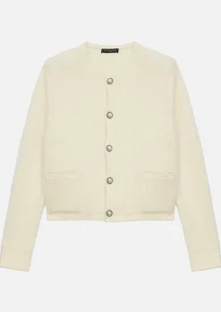 Cardigan En Maille De Mohair Et De Laine Ecru Guest*TARA JARMON Sale