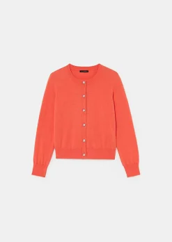 Cardigan Gaelle Corail En Laine Et Coton*TARA JARMON New