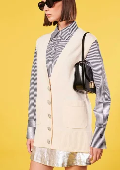 Cardigan Ginny Ecru En Laine Alpaga Et Merinos*TARA JARMON Outlet