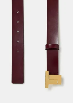 Ceinture 8 Bis En Cuir Bordeaux*TARA JARMON Fashion