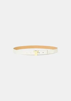 Ceinture 8 Bis Mini Cuir Ecru*TARA JARMON New