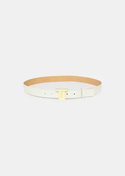 Ceinture En Cuir 8 Bis Ecru*TARA JARMON New