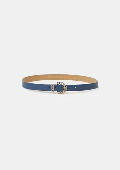 Ceinture En Cuir Bleu Bella*TARA JARMON New