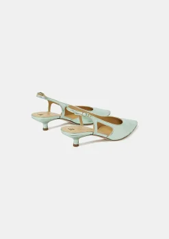 Chaussures En Cuir Metallise Vert Kaia*TARA JARMON Online