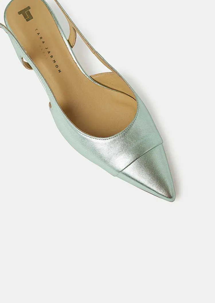 Chaussures En Cuir Metallise Vert Kaia*TARA JARMON Online
