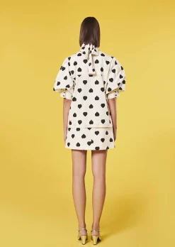 Chemise Calypso Ecru Avec Coeurs Noirs A Pois*TARA JARMON Clearance