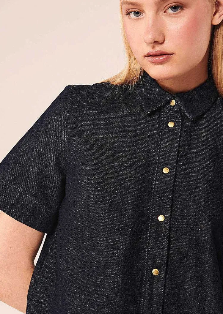 Chemise En Jean Bleu Nuit Camilla*TARA JARMON Outlet