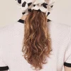 Chouchou Ecru Avec Coeurs A Pois Noirs Chouchou*TARA JARMON Discount