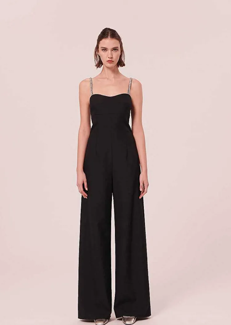 Combinaison Clotilde En Laine Froide Noire*TARA JARMON Best