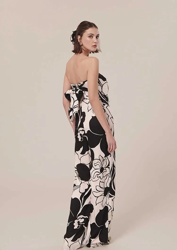 Combinaison Coeur Ecru Avec Fleurs Noires*TARA JARMON Clearance