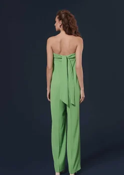 Combinaison En Crepe Verte Coeur*TARA JARMON Fashion