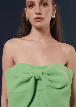 Combinaison En Crepe Verte Coeur*TARA JARMON Fashion