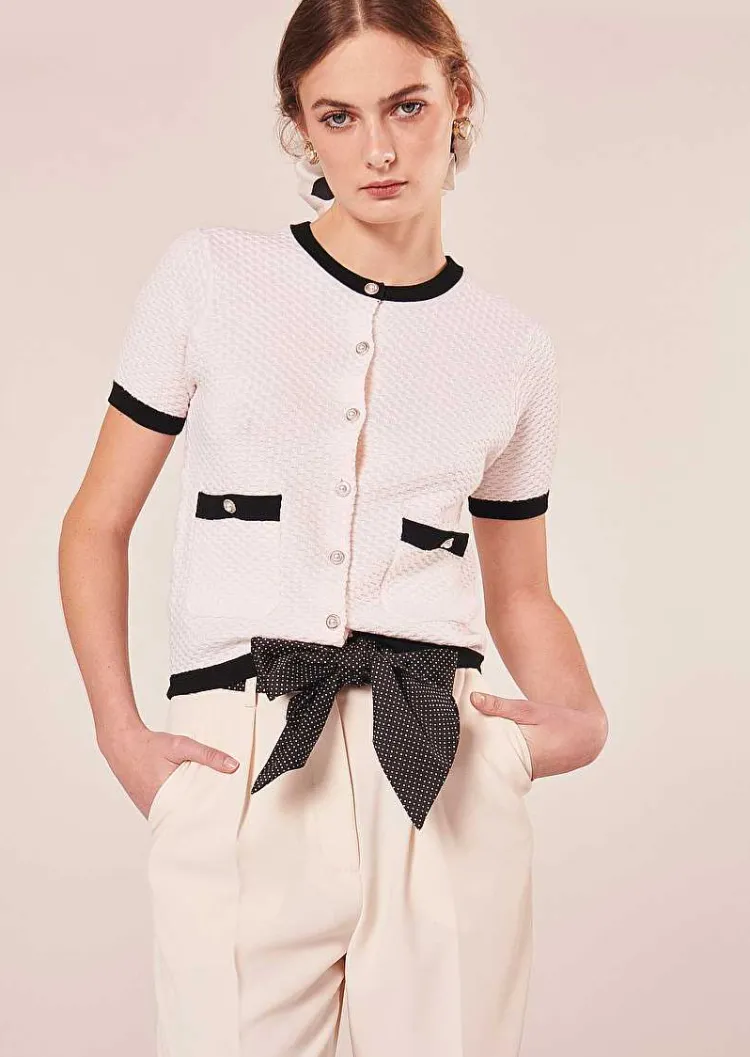 Cordigan Laine Merinos Ecru Georgina*TARA JARMON Online