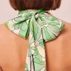 Echarpe Imprimee Florale Verte Emeline*TARA JARMON Hot