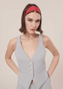 Gilet De Costume Bleu Gianna*TARA JARMON Hot