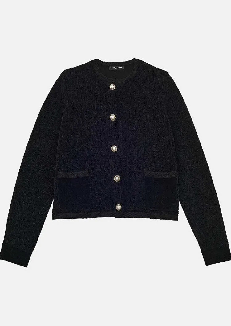 Gilet En Tricot Noir Invite*TARA JARMON Outlet