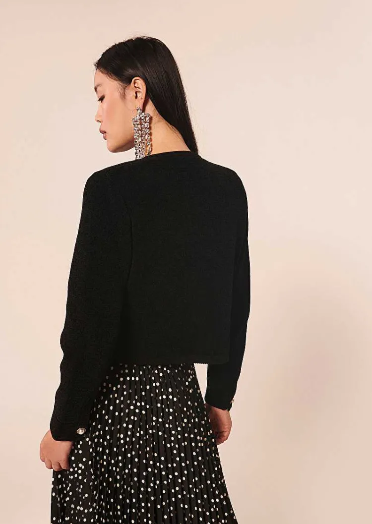 Gilet En Tricot Noir Invite*TARA JARMON Outlet