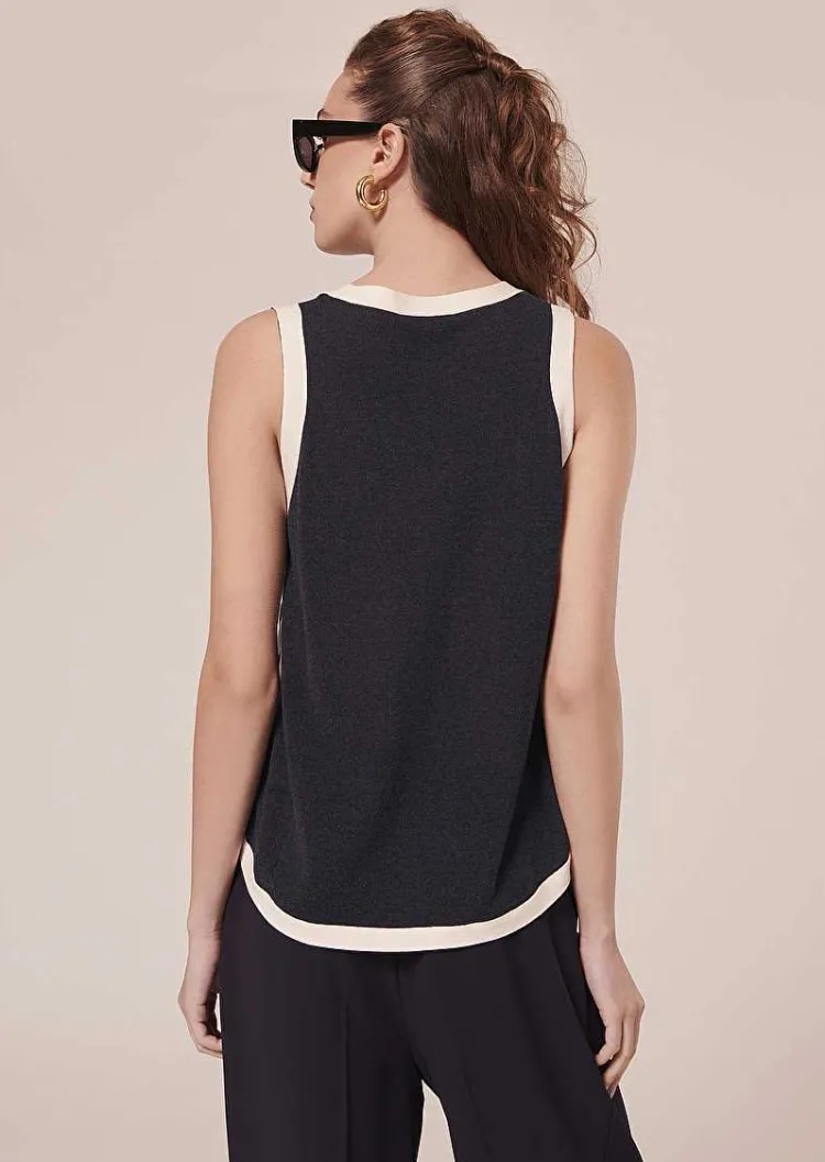 Haut En Coton Bleu Nuit Prentiss*TARA JARMON Outlet