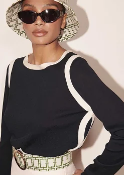 Haut En Coton Bleu Nuit Ponama*TARA JARMON Sale