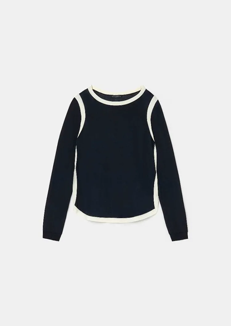 Haut En Coton Bleu Nuit Ponama*TARA JARMON Sale