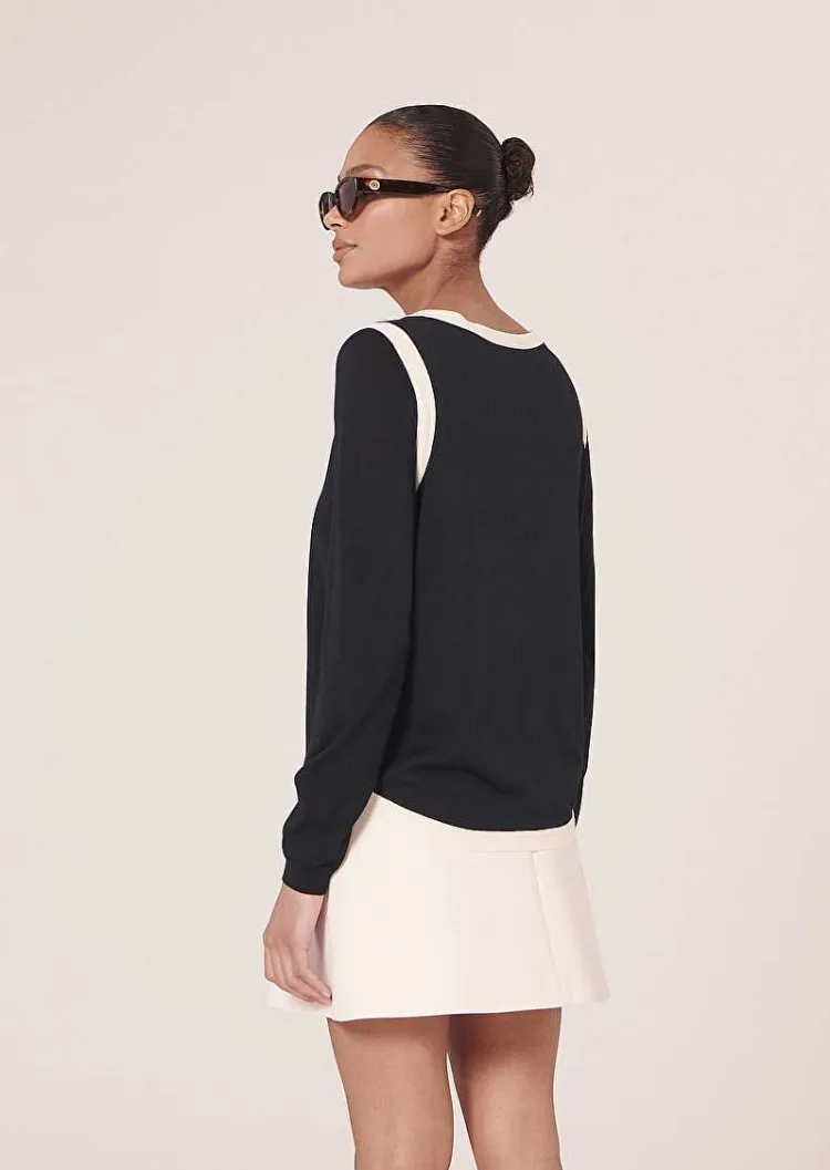 Haut En Coton Bleu Nuit Ponama*TARA JARMON Sale