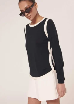 Haut En Coton Bleu Nuit Ponama*TARA JARMON Sale