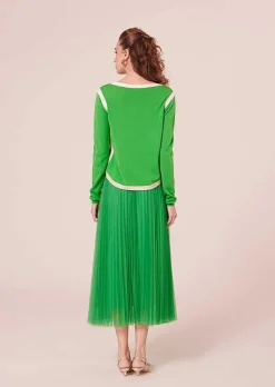 Haut En Coton Vert Ponama*TARA JARMON Outlet