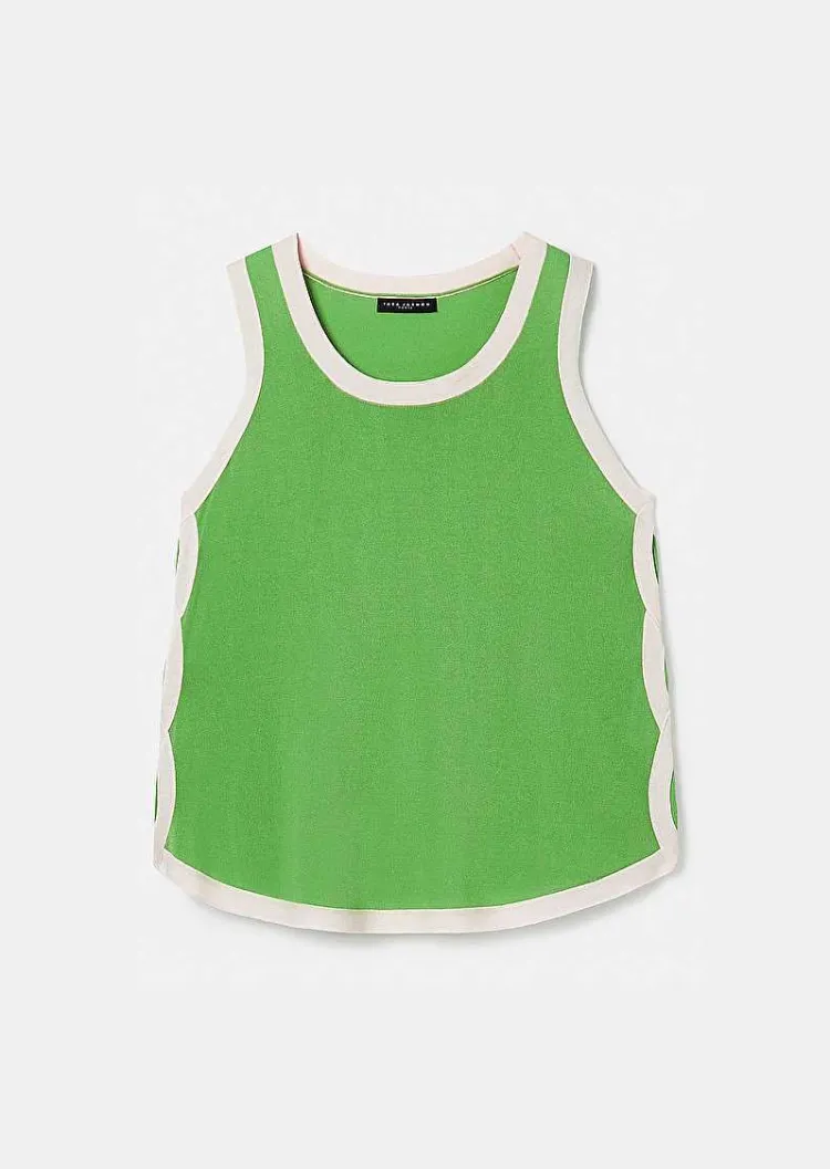 Haut En Coton Vert Prentiss*TARA JARMON Discount