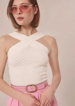 Haut En Maille Ecru Prana*TARA JARMON Discount