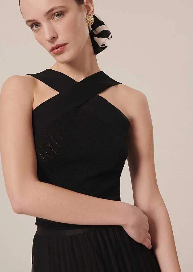 Haut En Maille Noir Prana*TARA JARMON Discount