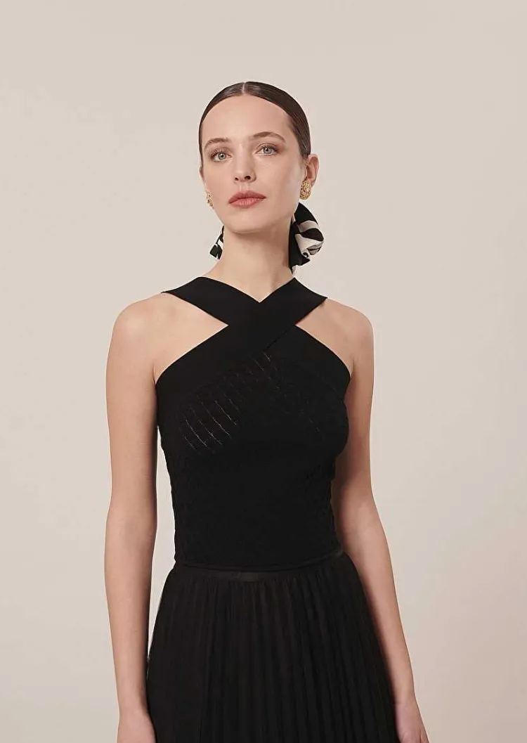Haut En Maille Noir Prana*TARA JARMON Discount