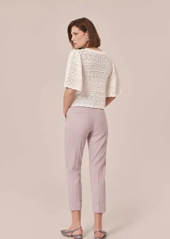 Haut En Tricot Au Crochet Blanc Prealpino*TARA JARMON Best