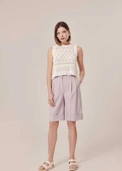 Haut En Tricot Au Crochet Blanc Pianna*TARA JARMON Outlet