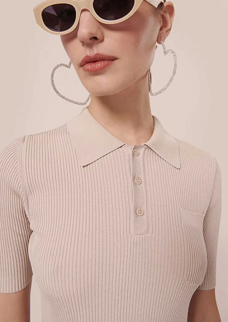 Haut En Tricot Beige Pam*TARA JARMON Best