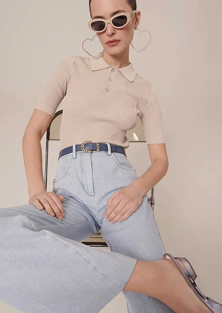 Haut En Tricot Beige Pam*TARA JARMON Best