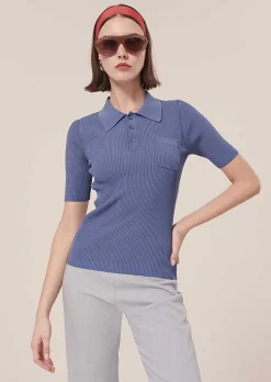 Haut En Tricot Bleu Marine Pam*TARA JARMON Hot