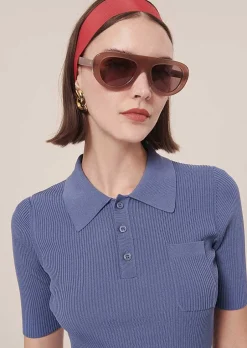 Haut En Tricot Bleu Marine Pam*TARA JARMON Hot