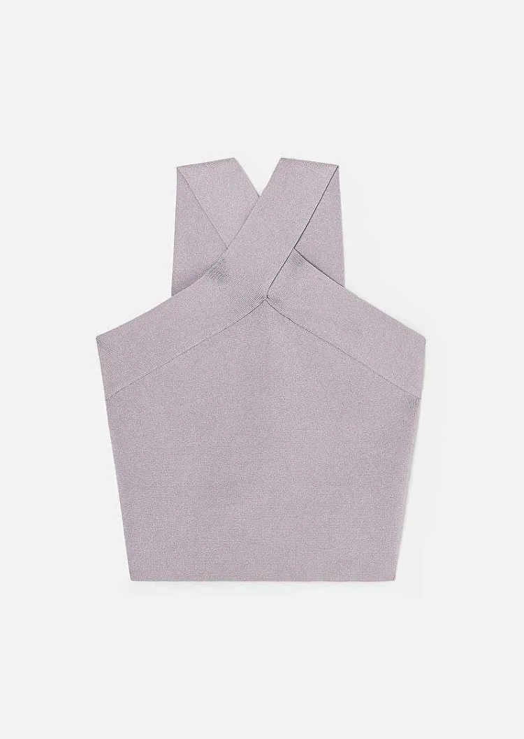 Haut En Tricot Violet Prana*TARA JARMON Hot