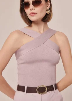 Haut En Tricot Violet Prana*TARA JARMON Hot