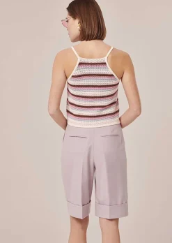 Haut Raye En Maille Crochetee Piambello*TARA JARMON Hot