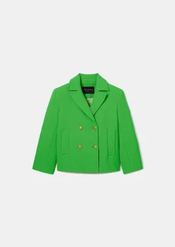 Manteau Marcello En Double Coton Vert*TARA JARMON New
