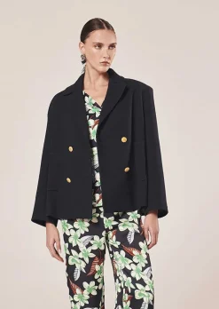 Manteau Marcello En Double Coton Bleu Nuit*TARA JARMON Outlet