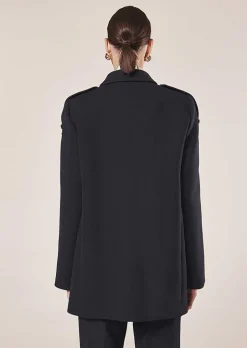 Manteau Marnie En Double Coton Bleu Nuit*TARA JARMON Hot