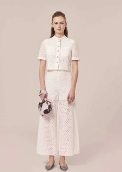 Pantalon Brode Blanc Paquita*TARA JARMON Outlet