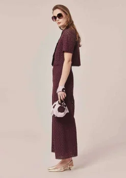 Pantalon Brode Marron Paquita*TARA JARMON New
