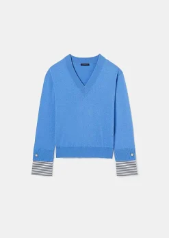 Pull Bleu Primrose En Coton Et Laine Merinos Extrafine*TARA JARMON Online