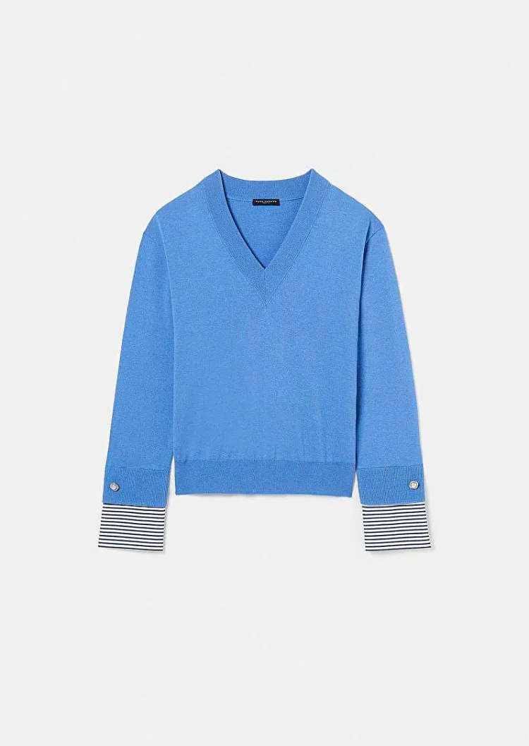 Pull Bleu Primrose En Coton Et Laine Merinos Extrafine*TARA JARMON Online