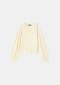 Pull Ecru Prune En Laine Tencel*TARA JARMON Clearance