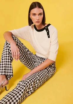 Pull En Coton Et Laine Ecru Pastelle*TARA JARMON Best
